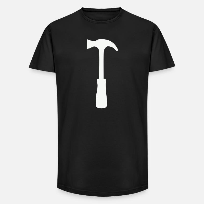 Hammer Silhouette - Long Fit Männer T-Shirt - Schwarz