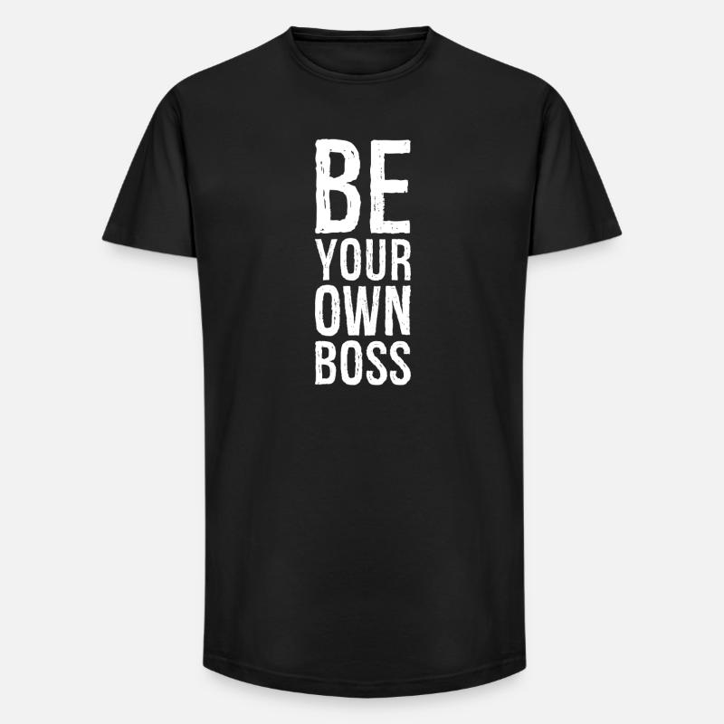 Sei dein Eigener - Long Fit Männer T-Shirt - Schwarz