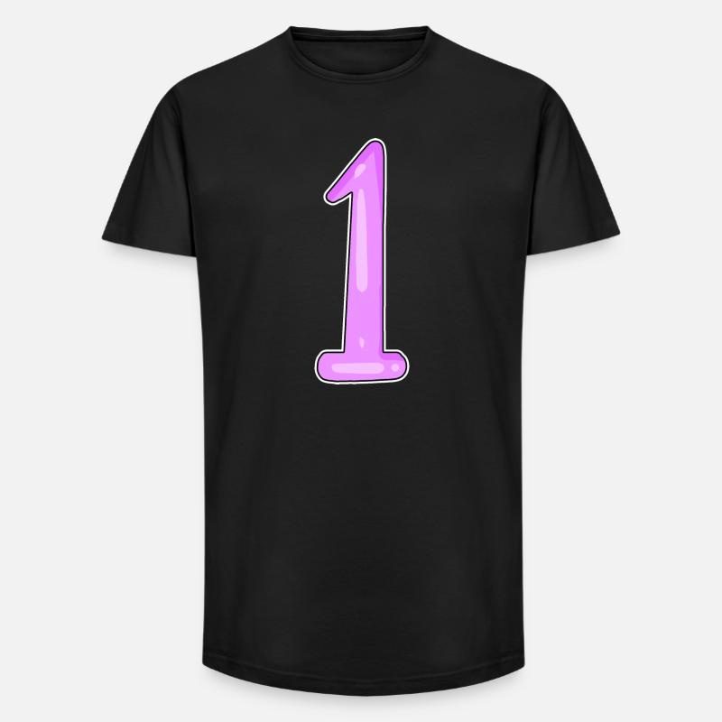 1 gewinner - Long Fit Männer T-Shirt - Schwarz