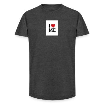 Ich liebe mich - Long Fit Männer T-Shirt - Anthrazit - Vorne - AI Model Male 185 light (185cm)