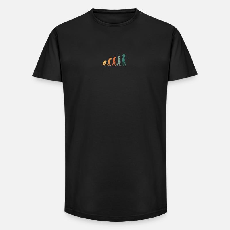 Evolution Golf rétro - T-shirt coupe longue homme - noir