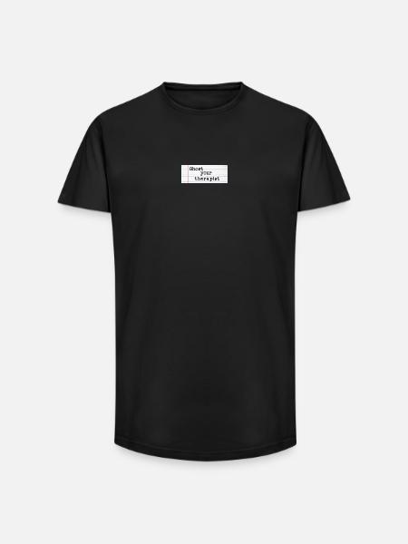 Ghost Your Therapist - Long Fit Men's T-Shirt - black
