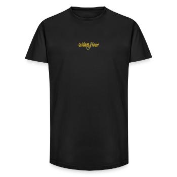 Golden Heart - Long Fit Men's T-Shirt - black - Front - AI Model Male 185 light (185cm)