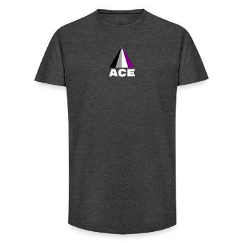 Asexuell, Asexualität, Ass - Long Fit Männer T-Shirt - Anthrazit - Vorne - AI Model Male 185 light (185cm)