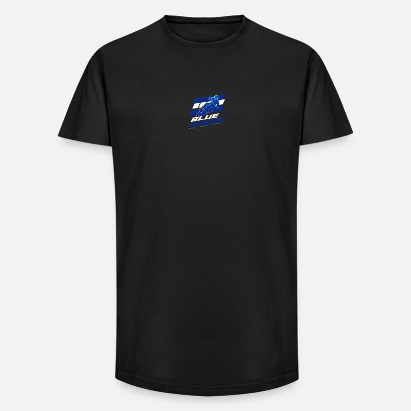 Blue Racer - Long Fit Männer T-Shirt - Schwarz