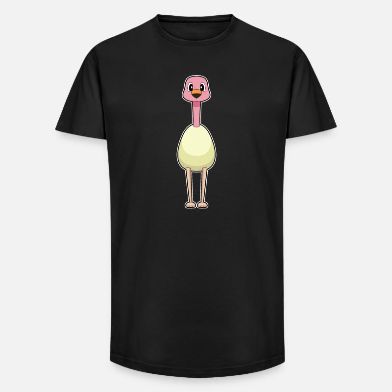 Flamingo Egg - Long Fit Men's T-Shirt - black