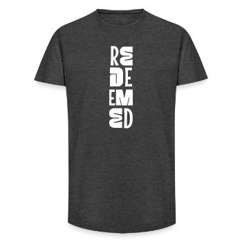 Be still and know Psalm 46:10 Christian Faith - Long Fit Men's T-Shirt - charcoal grey - Front - AI Model Male 185 light (185cm)