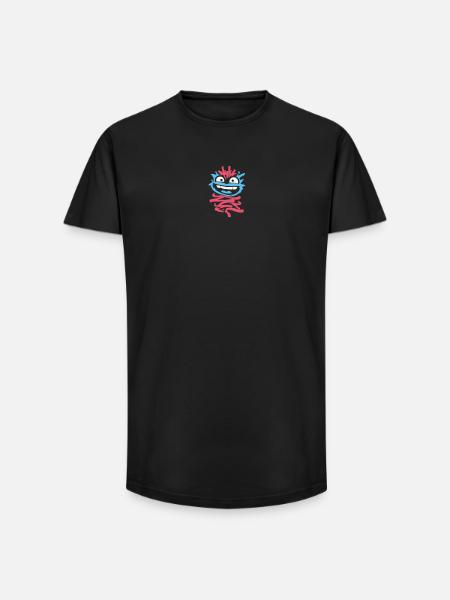 Little Monsters: Punk Monkey with Wink - Long Fit Men's T-Shirt - black
