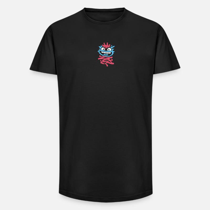 Kleine Monster: Punk-Affe mit Zwinkern - Long Fit Männer T-Shirt - Schwarz