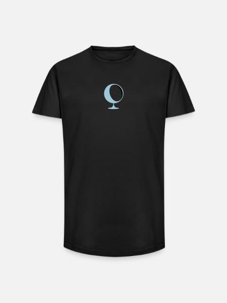 retro lounge chair eames panton - Long Fit Men's T-Shirt - black