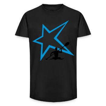 Canoe Stern - Long Fit Men's T-Shirt - black - Front - AI Model Male 185 light (185cm)