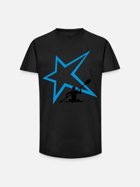 Canoe Stern - Long Fit Men's T-Shirt - black