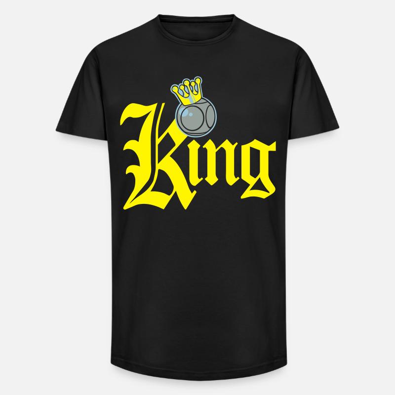 König Petanque Tippfehler - Long Fit Männer T-Shirt - Schwarz