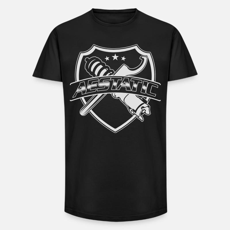 Aestatic, Static Tuner Design - Long Fit Männer T-Shirt - Schwarz