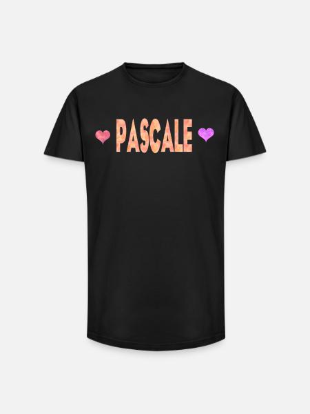 Pascale - Long Fit Men's T-Shirt - black