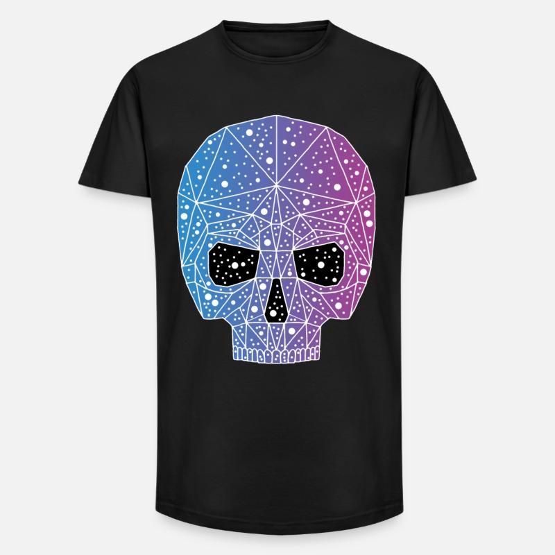 Galaktischer Todeskopf - Long Fit Männer T-Shirt - Schwarz