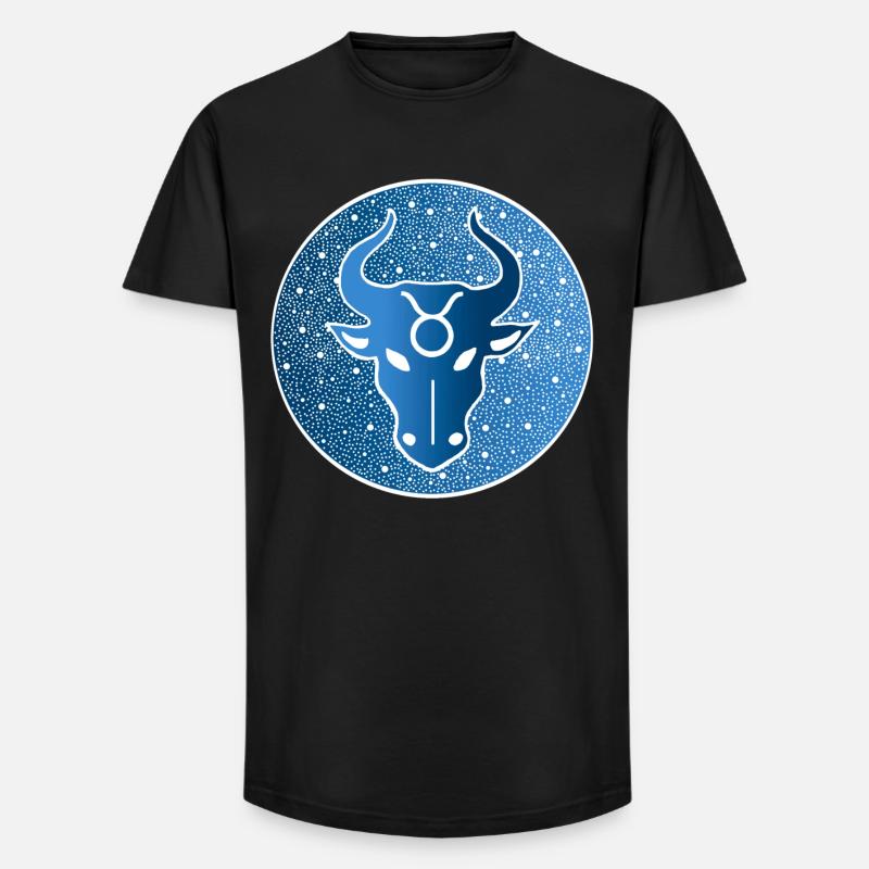 Sternzeichen: Stier - Long Fit Männer T-Shirt - Schwarz