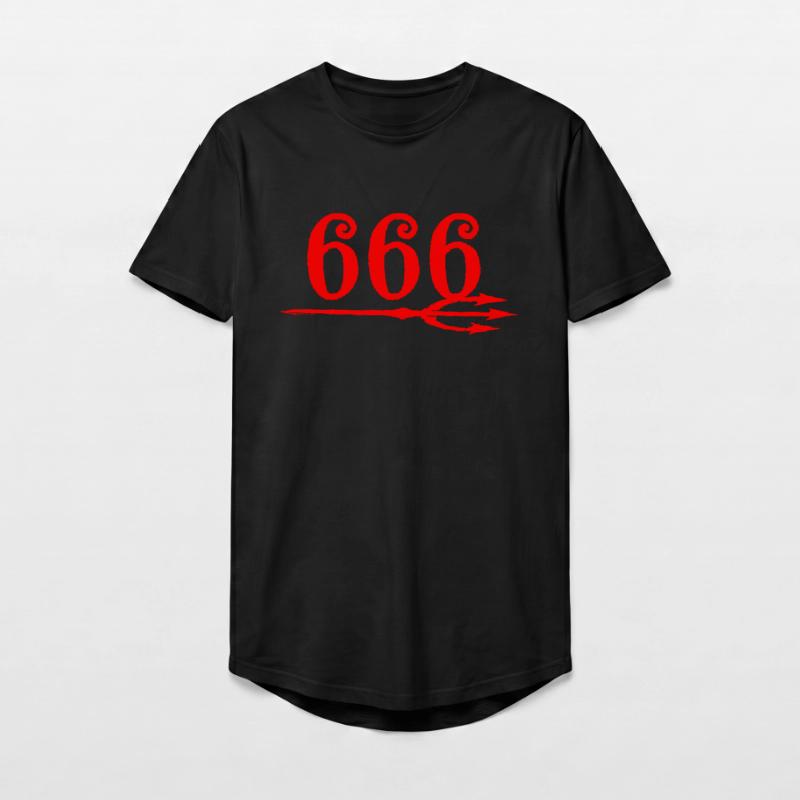 666 Devils Trident Long Fit Men's T-Shirt