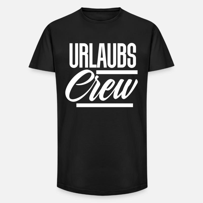 Urlaubs Crew - Long Fit Männer T-Shirt - Schwarz