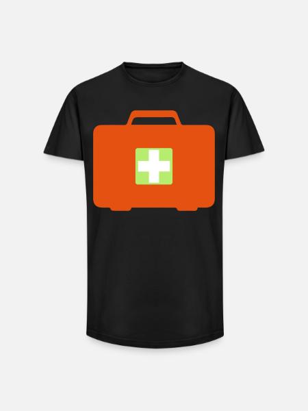 First aid kit - Long Fit Men's T-Shirt - black