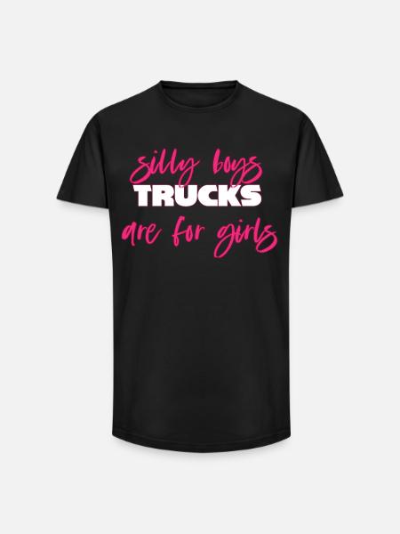 Camion camion voiture - T-shirt coupe longue homme - noir