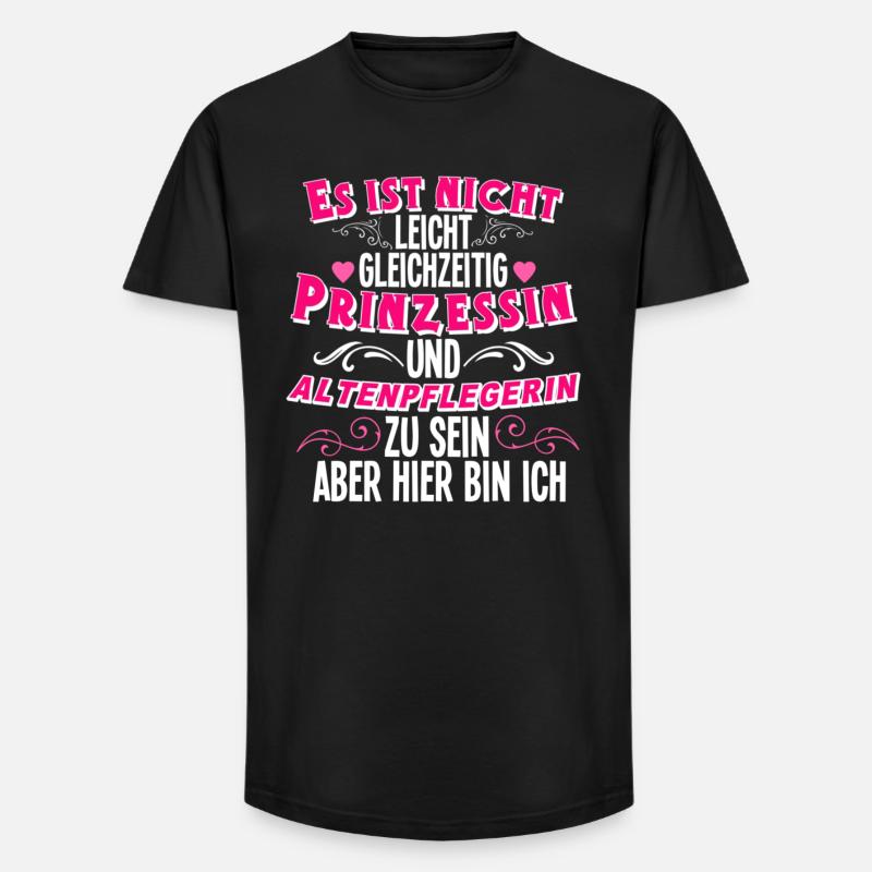 Altenpflegerin - Long Fit Männer T-Shirt - Schwarz