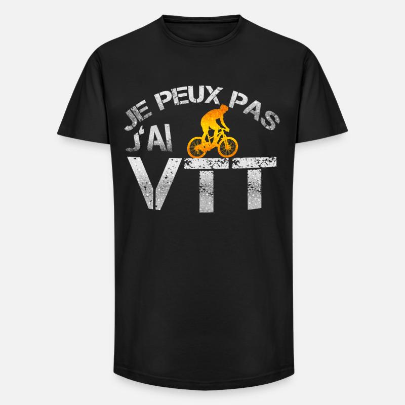 vtt - Long Fit Männer T-Shirt - Schwarz