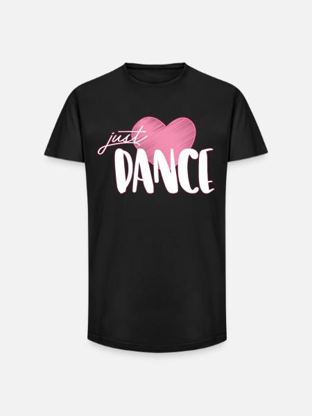 danse - T-shirt coupe longue homme - noir