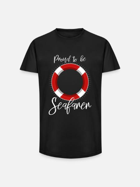 Fier d’être marin - T-shirt coupe longue homme - noir
