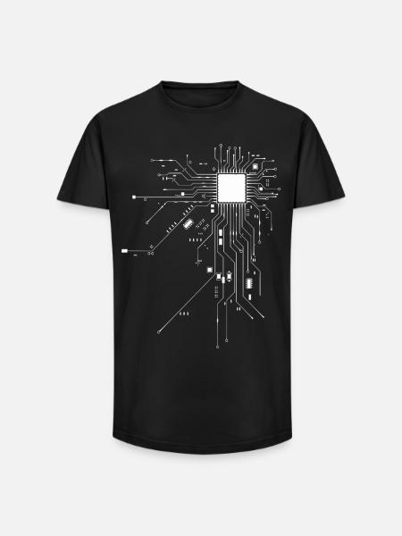 Hackers cybercrime - Long Fit Men's T-Shirt - black