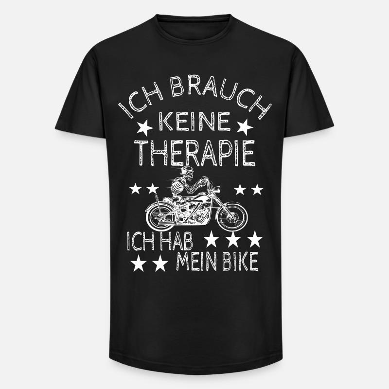 Motorradfahrer - Long Fit Männer T-Shirt - Schwarz