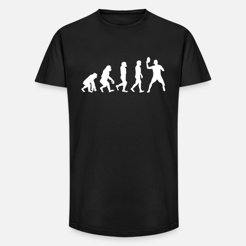 Évolution du disc golf - T-shirt coupe longue homme - noir