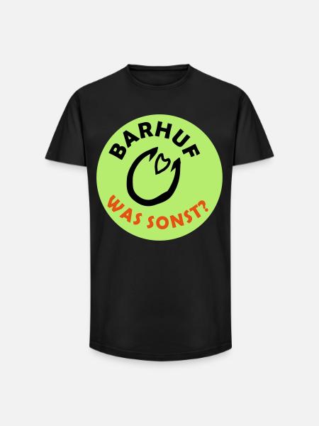 Barefoot Statement Hooves Horse - Long Fit Men's T-Shirt - black