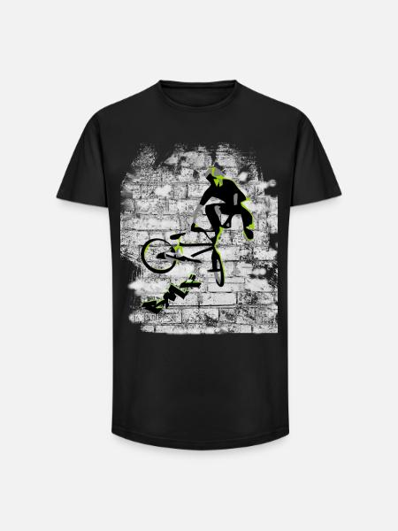 BMX - T-shirt coupe longue homme - noir