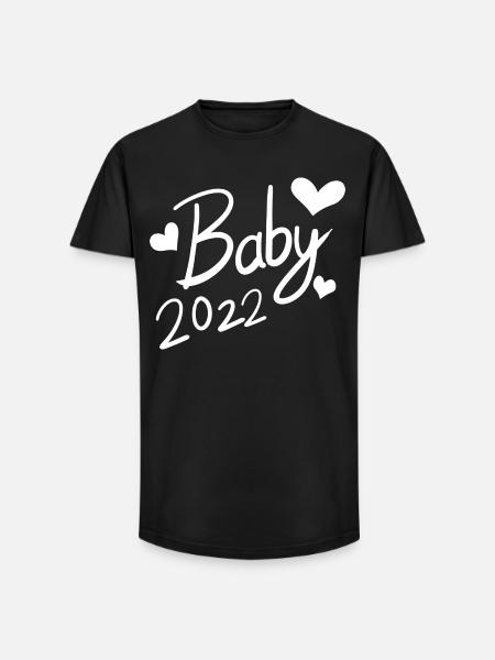 Bébé 2022 - Nouveau-Né 2022 - T-shirt coupe longue homme - noir