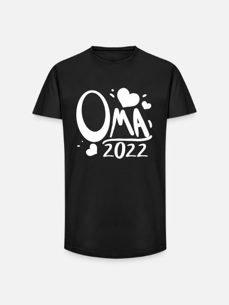 Oma 2022 - Werdende Oma - Long Fit Männer T-Shirt - Schwarz