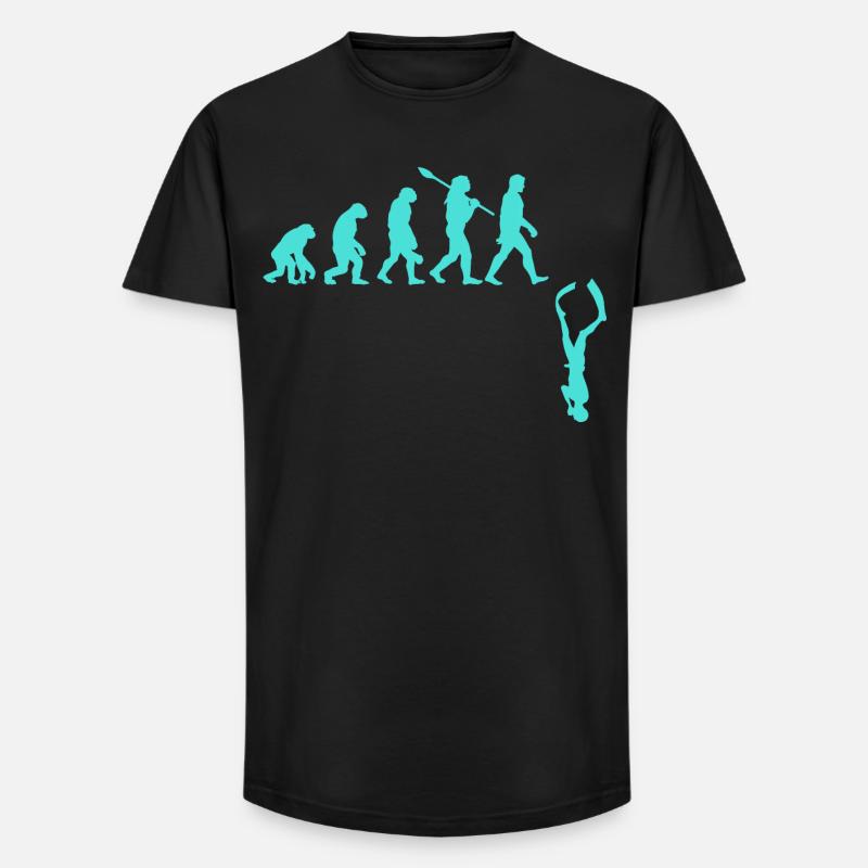 Évolution de l’apnée - T-shirt coupe longue homme - noir