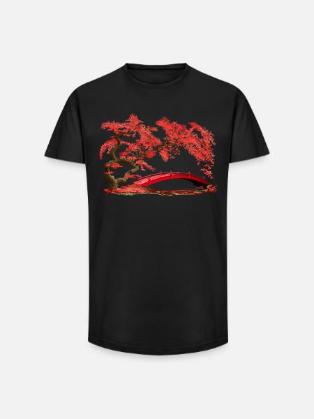 Brücke - Long Fit Men's T-Shirt - black