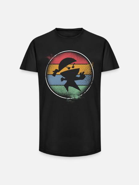 Ninja - T-shirt coupe longue homme - noir