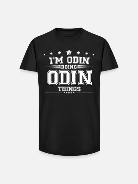 Odin - Long Fit Men's T-Shirt - black