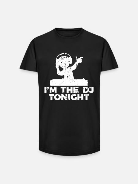 Diskjockey Witz - Long Fit Männer T-Shirt - Schwarz