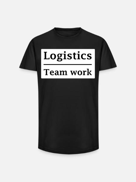 Logistician Teamwork - Long Fit Men's T-Shirt - black
