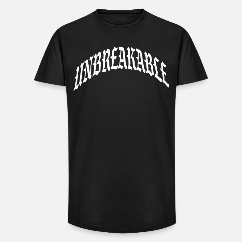 unbreakable unstoppable indomitable gym illegal - Long Fit Männer T-Shirt - Schwarz