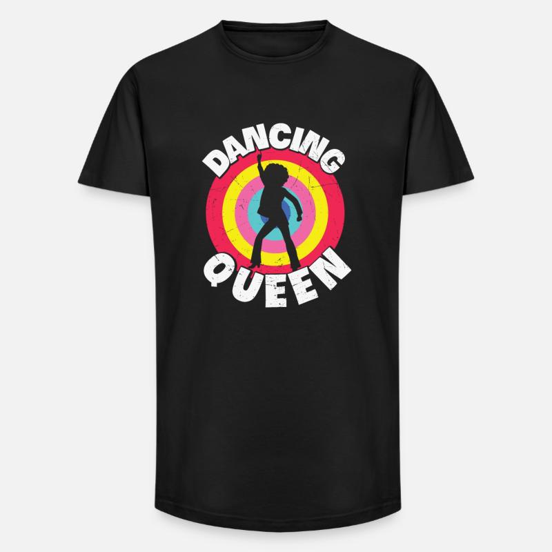 Dancing Queen Roller Disco Outfit 70er - Long Fit Männer T-Shirt - Schwarz