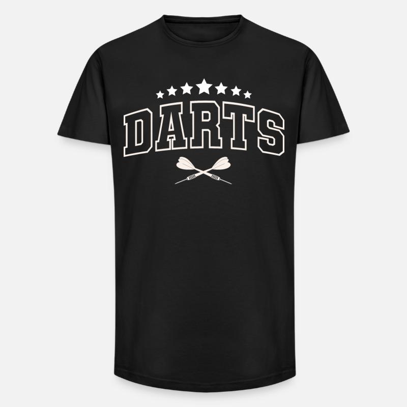 Fléchettes Fléchettes Joueurs de fléchettes Fléchettes - T-shirt coupe longue homme - noir