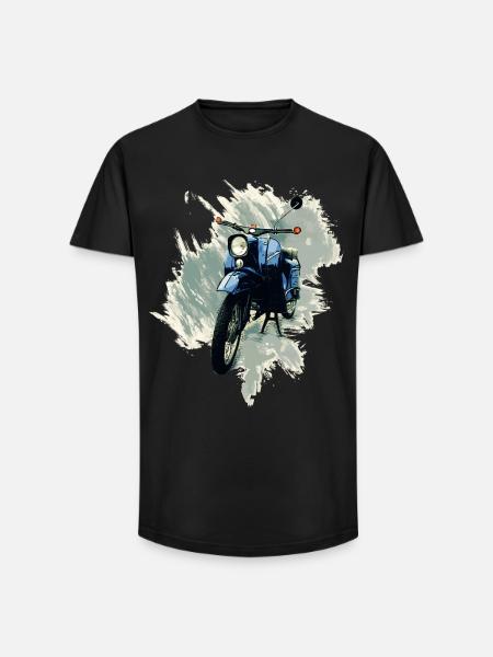 Simson Swallow - Long Fit Men's T-Shirt - black
