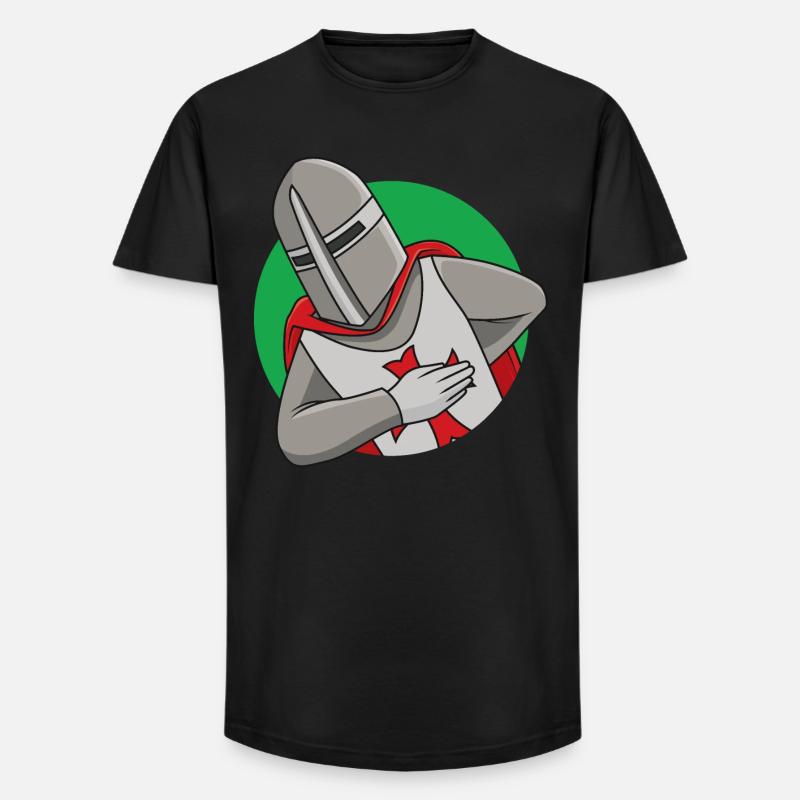 Freundlicher Ritter - Long Fit Männer T-Shirt - Schwarz