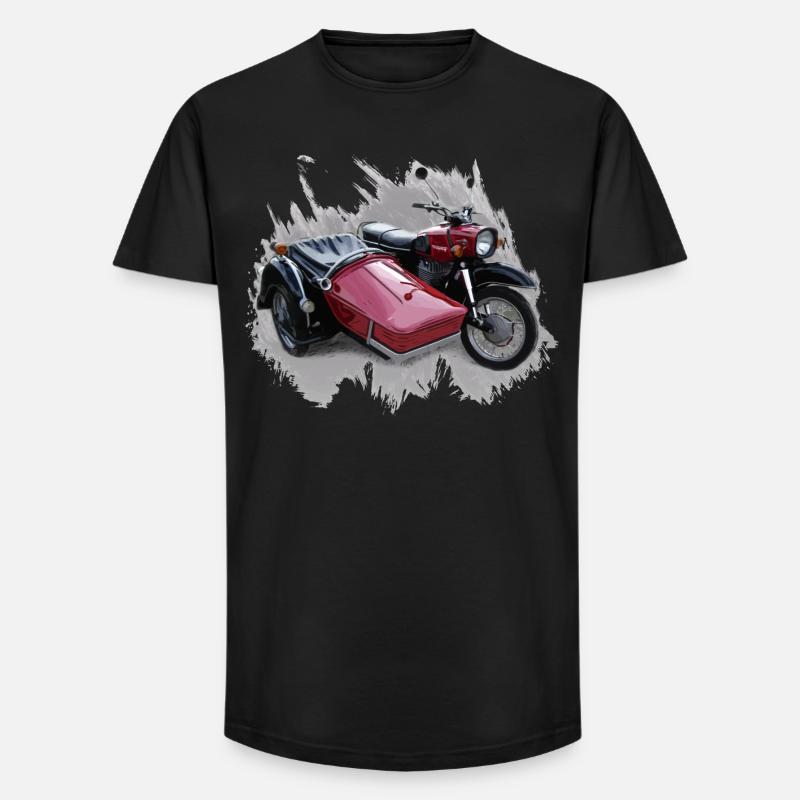 Simson Schwalbe Duo - Long Fit Männer T-Shirt - Schwarz