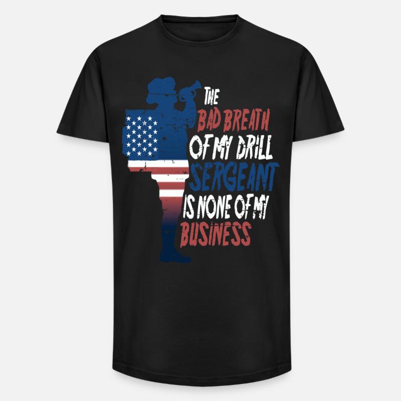 Drill Sergeant - Long Fit Men's T-Shirt - black