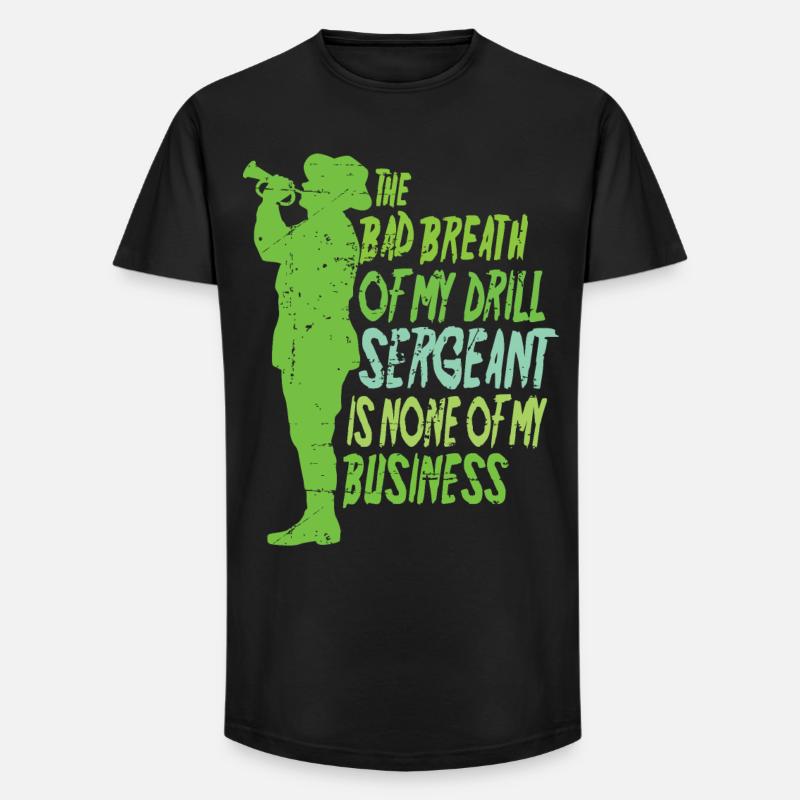 Drill Sergeant - Long Fit Männer T-Shirt - Schwarz